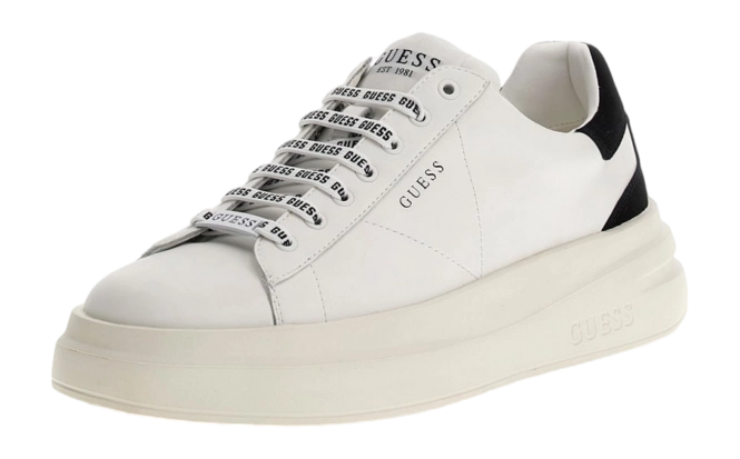 Guess Elba Men's Sneakers – White/Black