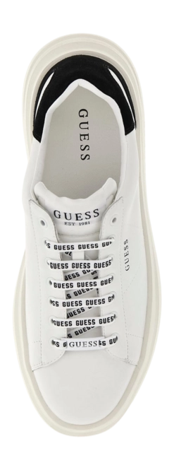 Guess Elba Men's Sneakers – White/Black