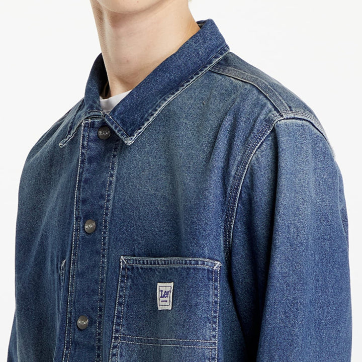 Lee Worker Overshirt Manhattan Wash – Overhemd