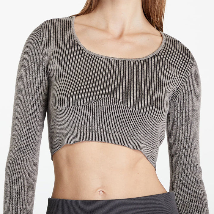 Calvin Klein Jeans vierkante hals geplateerde gebreide trui