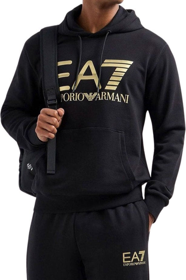 Emporio Armani - Zwarte katoenen hoodie