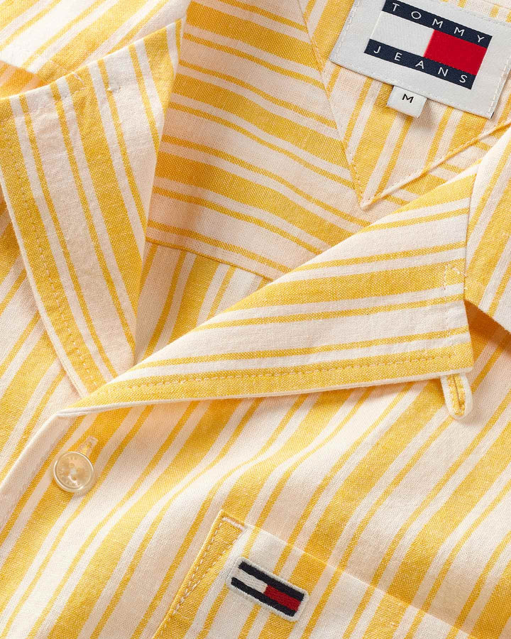 Tommy Hilfiger heren gestreept linoleum overhemd