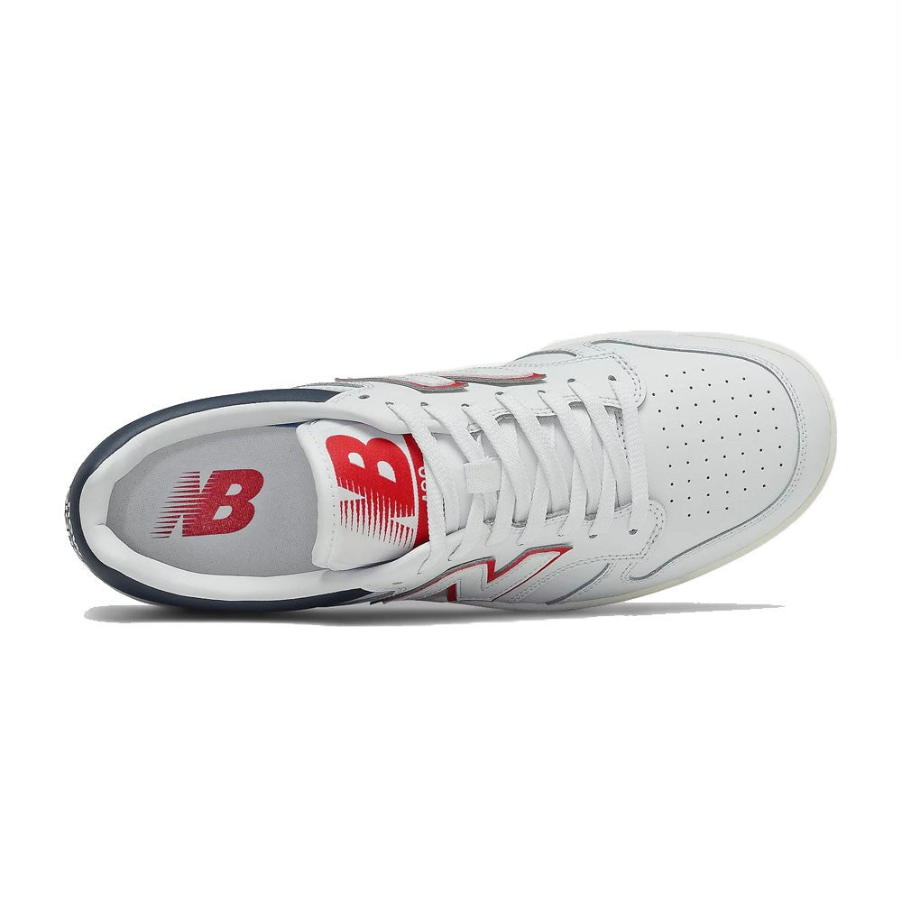 New Balance BB480LWG Sneakers – Wit/Marineblauw